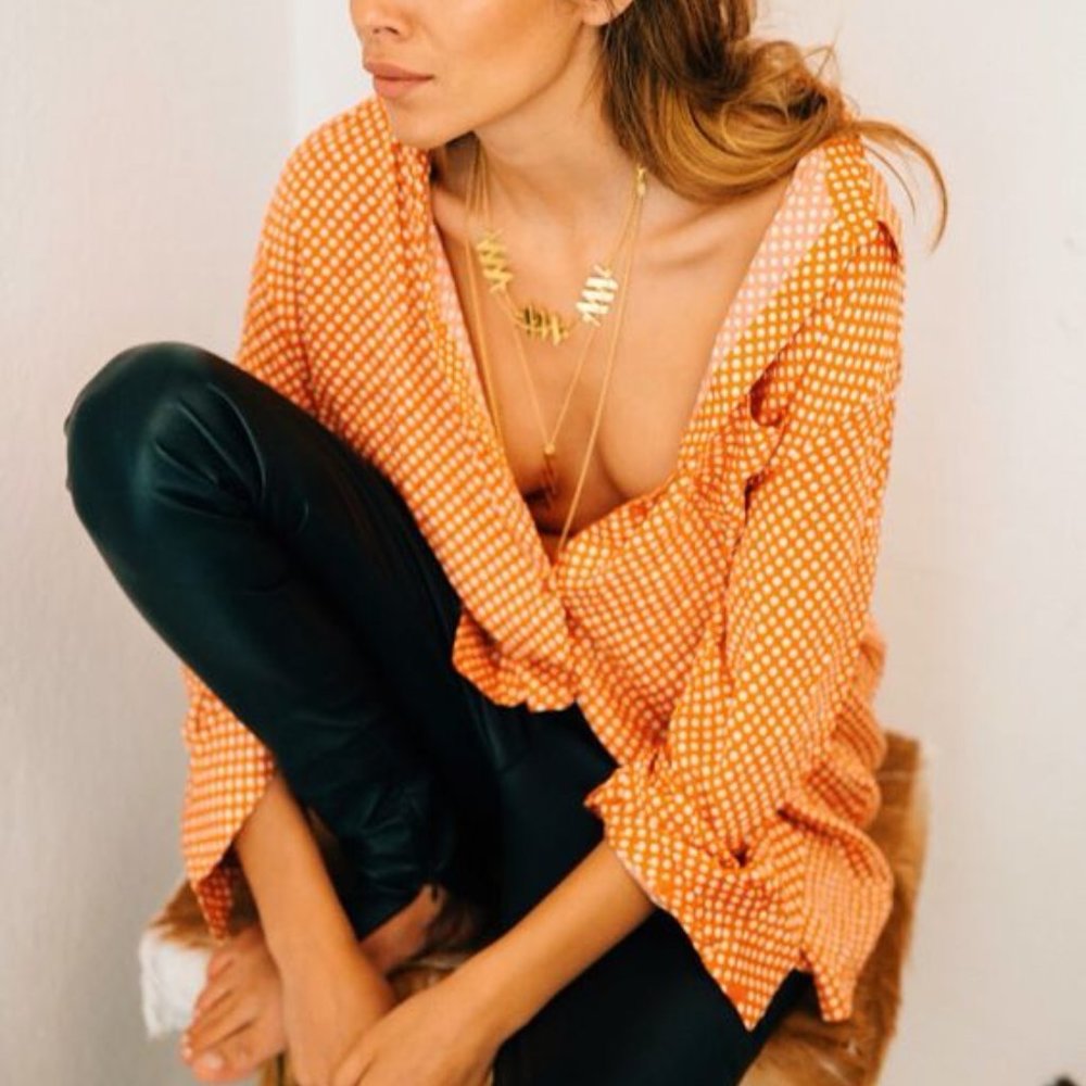 American Vintage polka dot blouse